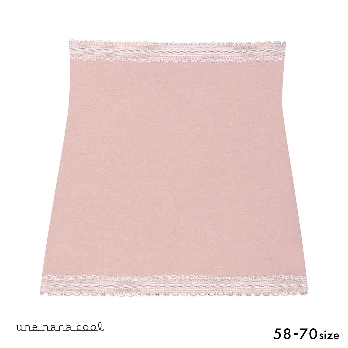ウンナナクール 綿混 薄手ハラマキ une nana cool(PS-スモークピンク-58-70)