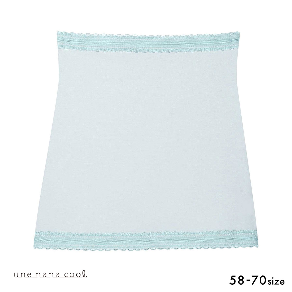 ウンナナクール 綿混 薄手ハラマキ une nana cool(TU-ターコイズ-58-70)