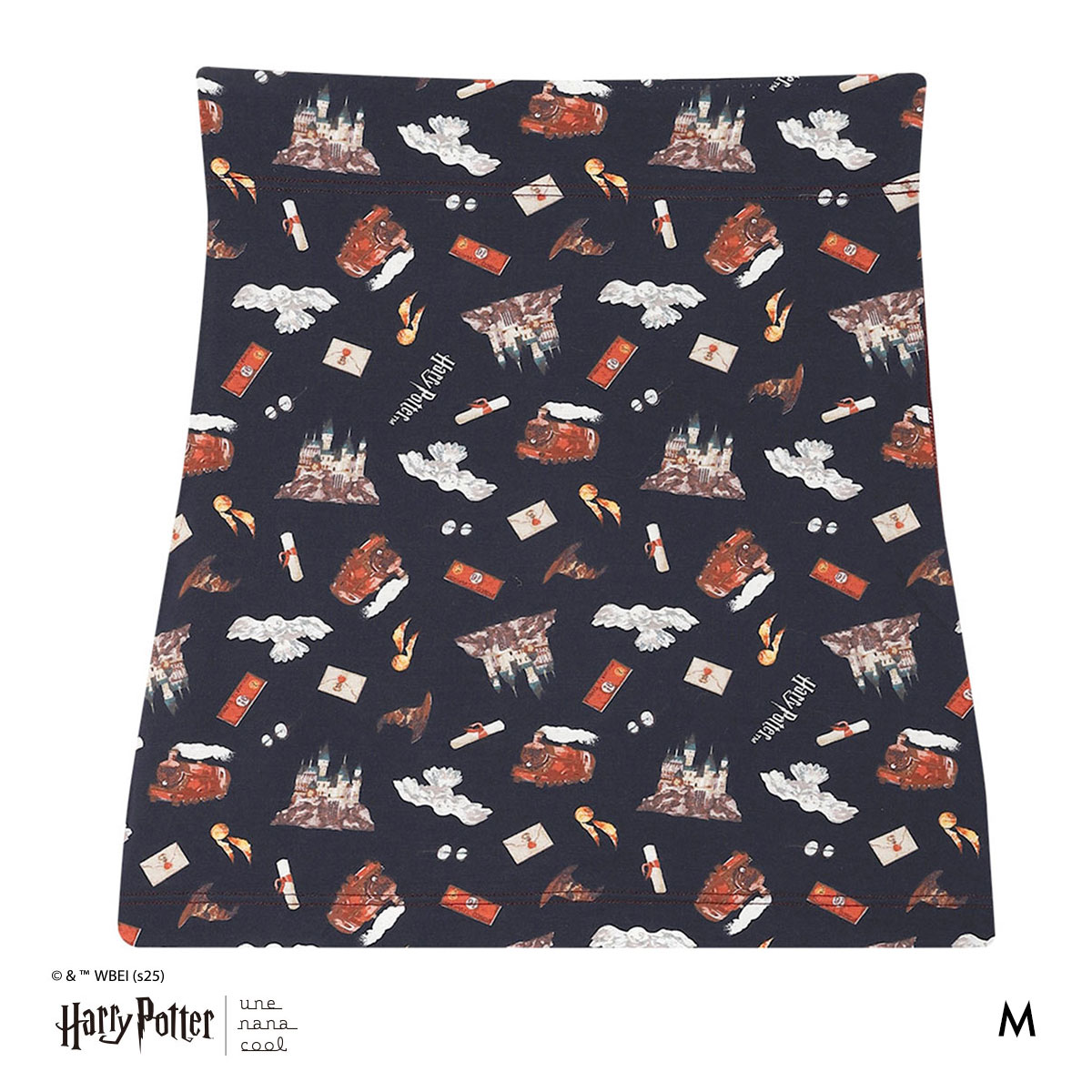 ウンナナクール Harry Potter × une nana cool ハラマキ 腹巻き ハリー・ポッター(NV-ネイビー-M)