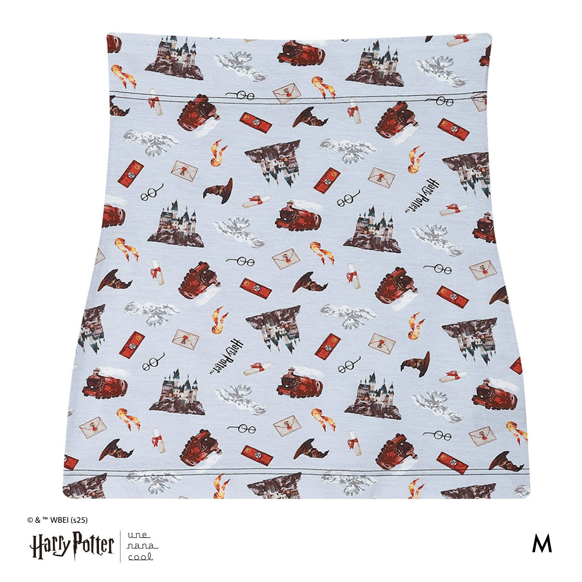 ウンナナクール Harry Potter × une nana cool ハラマキ 腹巻き ハリー・ポッター(LBU-薄ブルー-M)