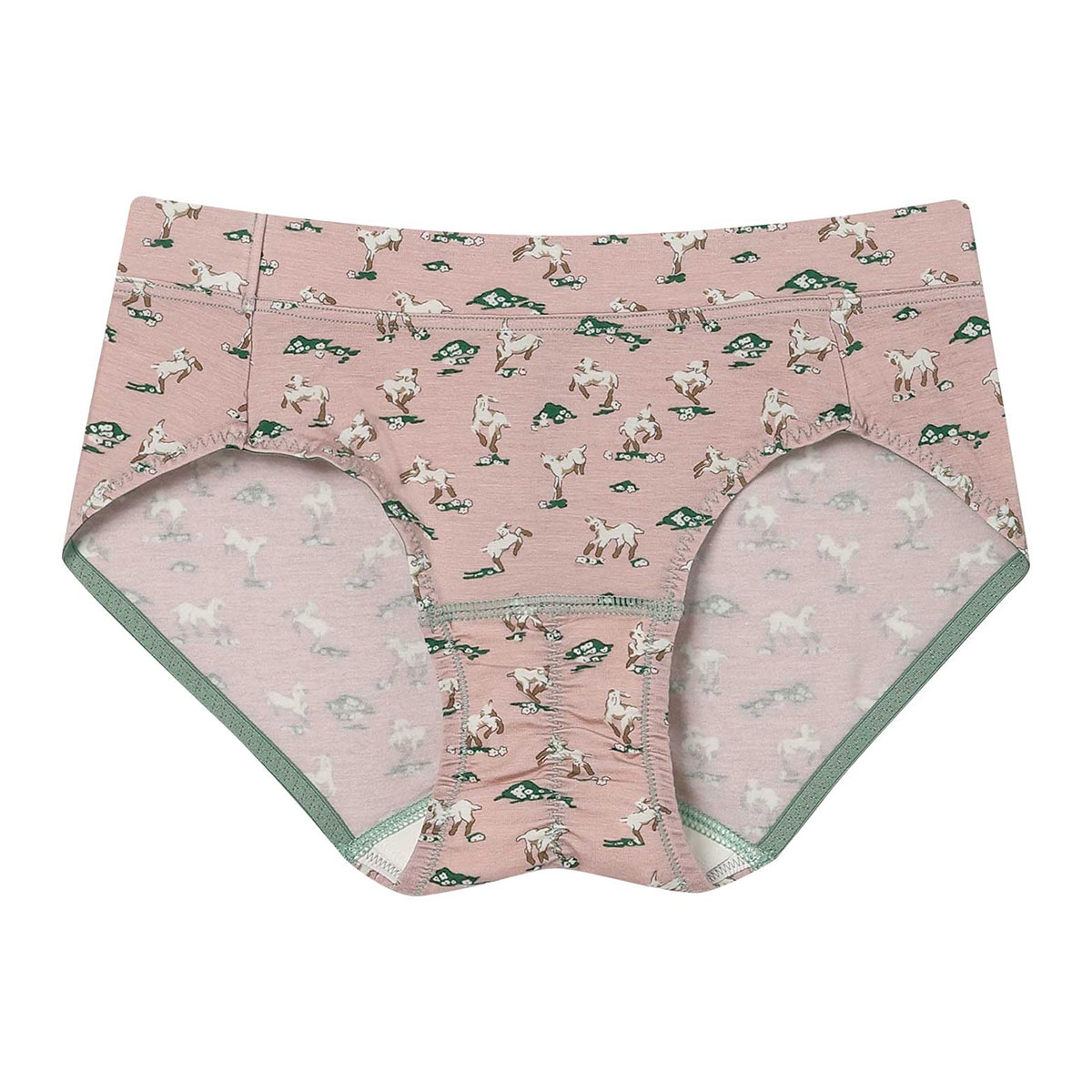 ウンナナクール une nana cool MADE WITH LIBERTY. FABRIC サニタリーショーツ 単品(PGY-ピンクグレー-M)