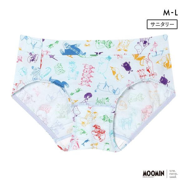 ウンナナクール MOOMIN × une nana cool サニタリーショーツ ムーミン 羽付きナプキン対応