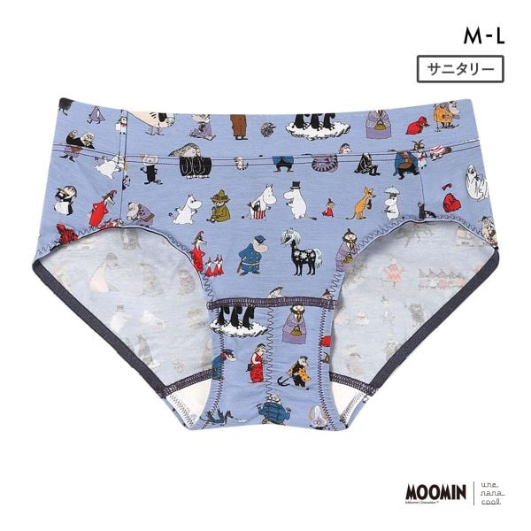ウンナナクール MOOMIN × une nana cool サニタリーショーツ ムーミン 羽付きナプキン対応