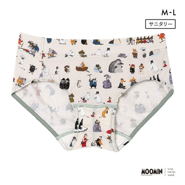 ウンナナクール MOOMIN × une nana cool サニタリーショーツ ムーミン 羽付きナプキン対応