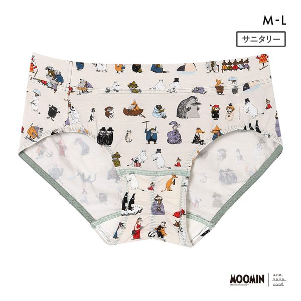 ウンナナクール MOOMIN × une nana cool サニタリーショーツ ムーミン 羽付きナプキン対応