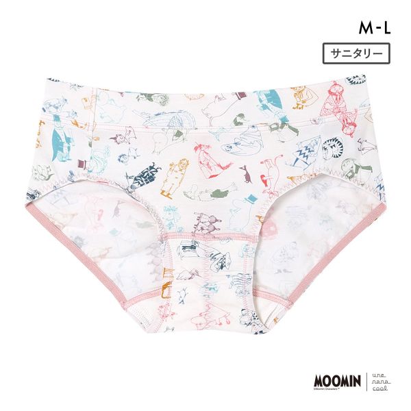 ウンナナクール MOOMIN × une nana cool サニタリーショーツ ムーミン 羽付きナプキン対応