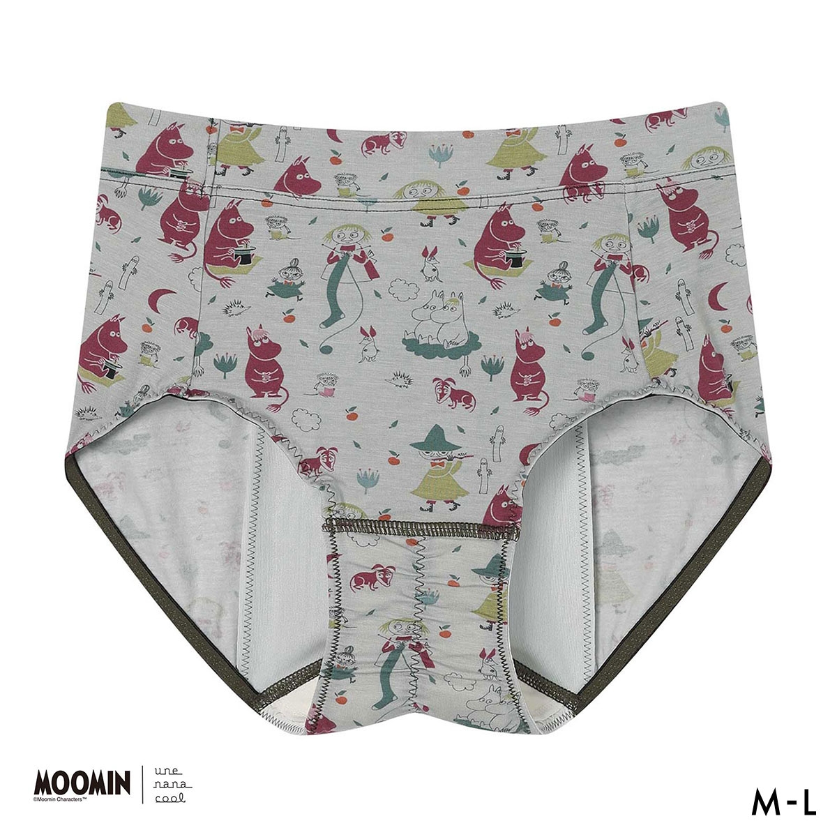 ウンナナクール MOOMIN × une nana cool ナイト用 サニタリーショーツ ムーミン