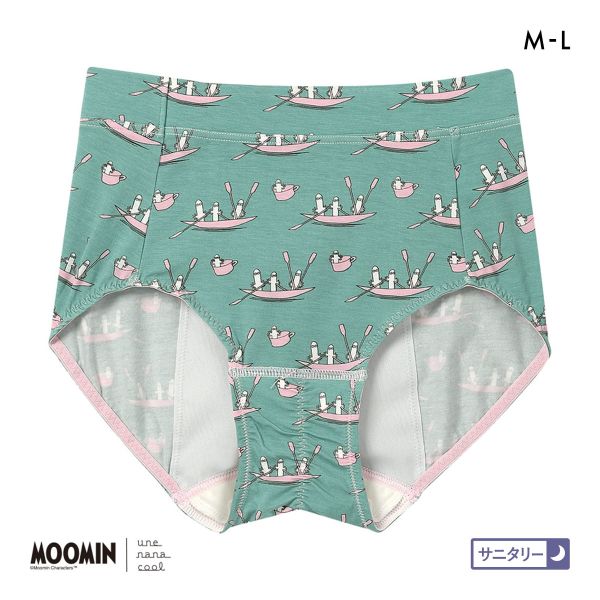 ウンナナクール MOOMIN × une nana cool ナイト用 サニタリーショーツ ムーミン