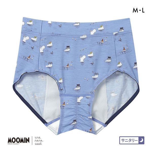 ウンナナクール MOOMIN × une nana cool ナイト用 サニタリーショーツ ムーミン