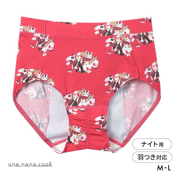 ウンナナクール 2026年お年賀「まるっとうまくいく」 ナイト用 サニタリーショーツ une nana cool