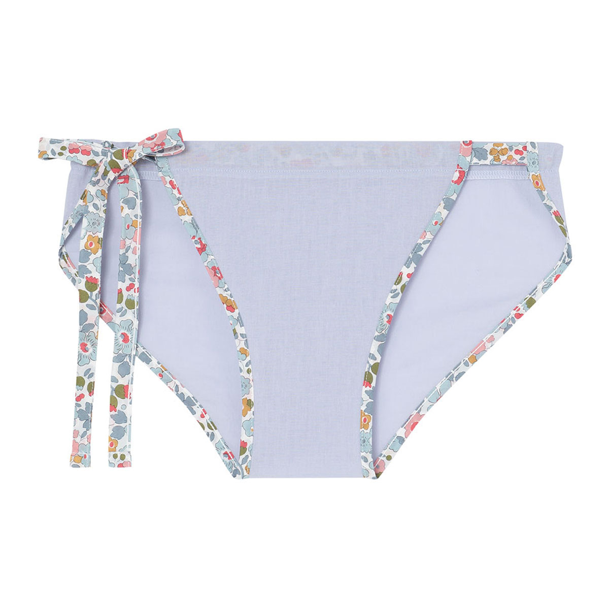 ウンナナクール une nana cool ななふん プリント MADE WITH LIBERTY. FABRIC ふんどし サイド紐ショーツ 綿100％(SX-サックス-M-L)