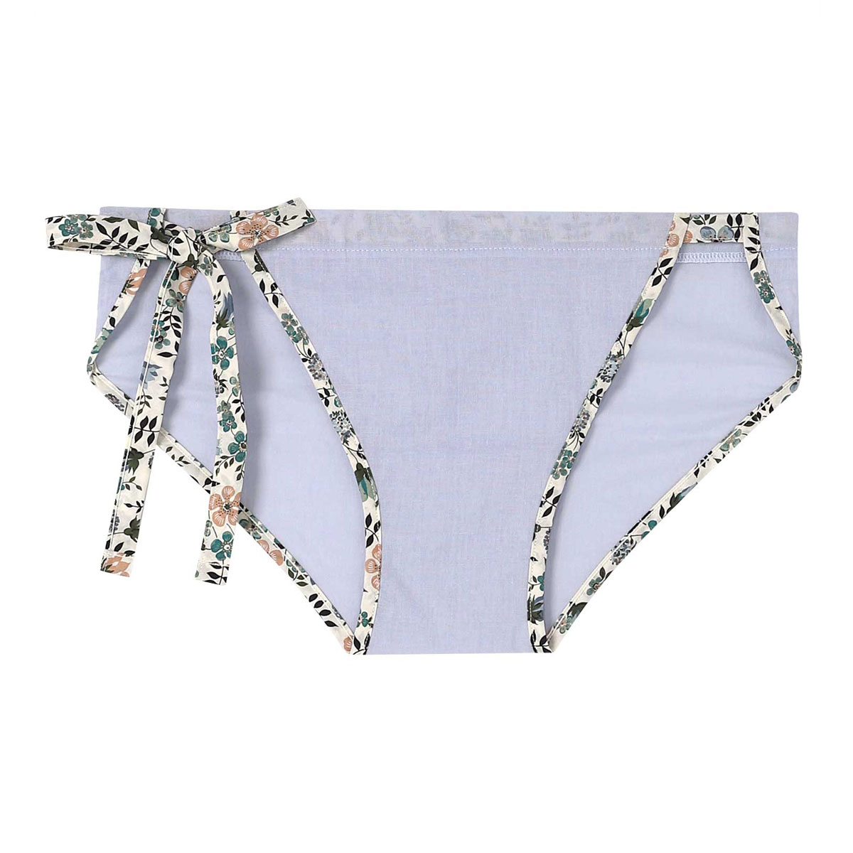 ウンナナクール une nana cool ななふん プリント MADE WITH LIBERTY. FABRIC ふんどし サイド紐ショーツ 綿100％(GR-グリーン-M-L)