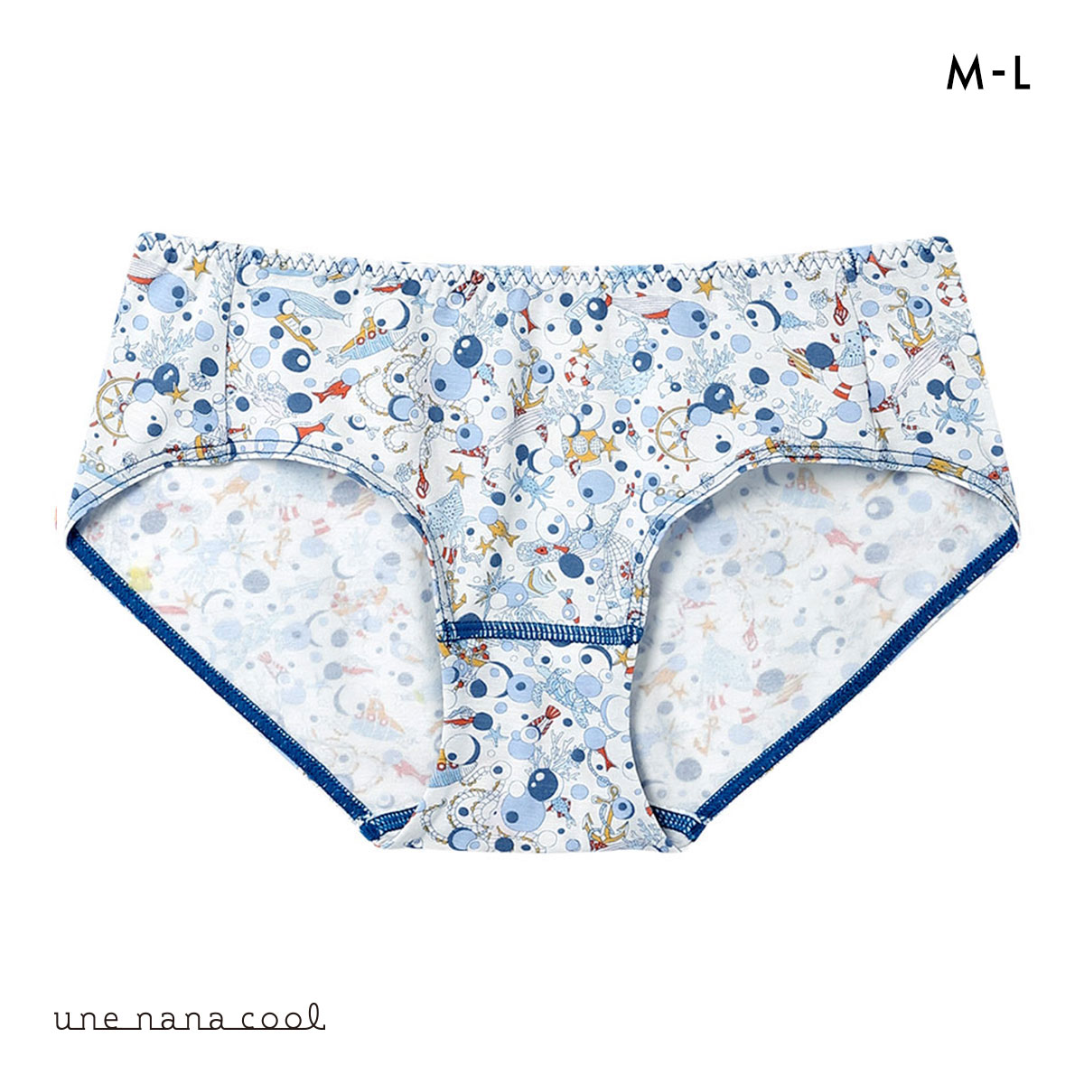 ウンナナクール une nana cool MADE WITH LIBERTY. FABRIC ショーツ 単品(LNV-薄ネイビー-M)
