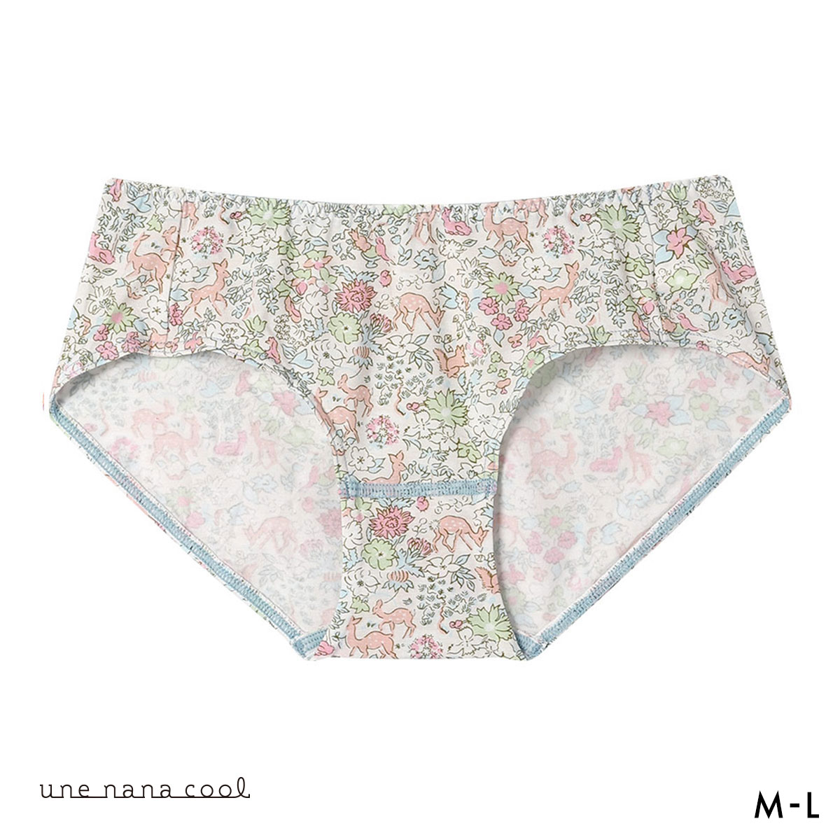 ウンナナクール une nana cool MADE WITH LIBERTY. FABRIC ショーツ 単品(SP-サーモンピンク-M)