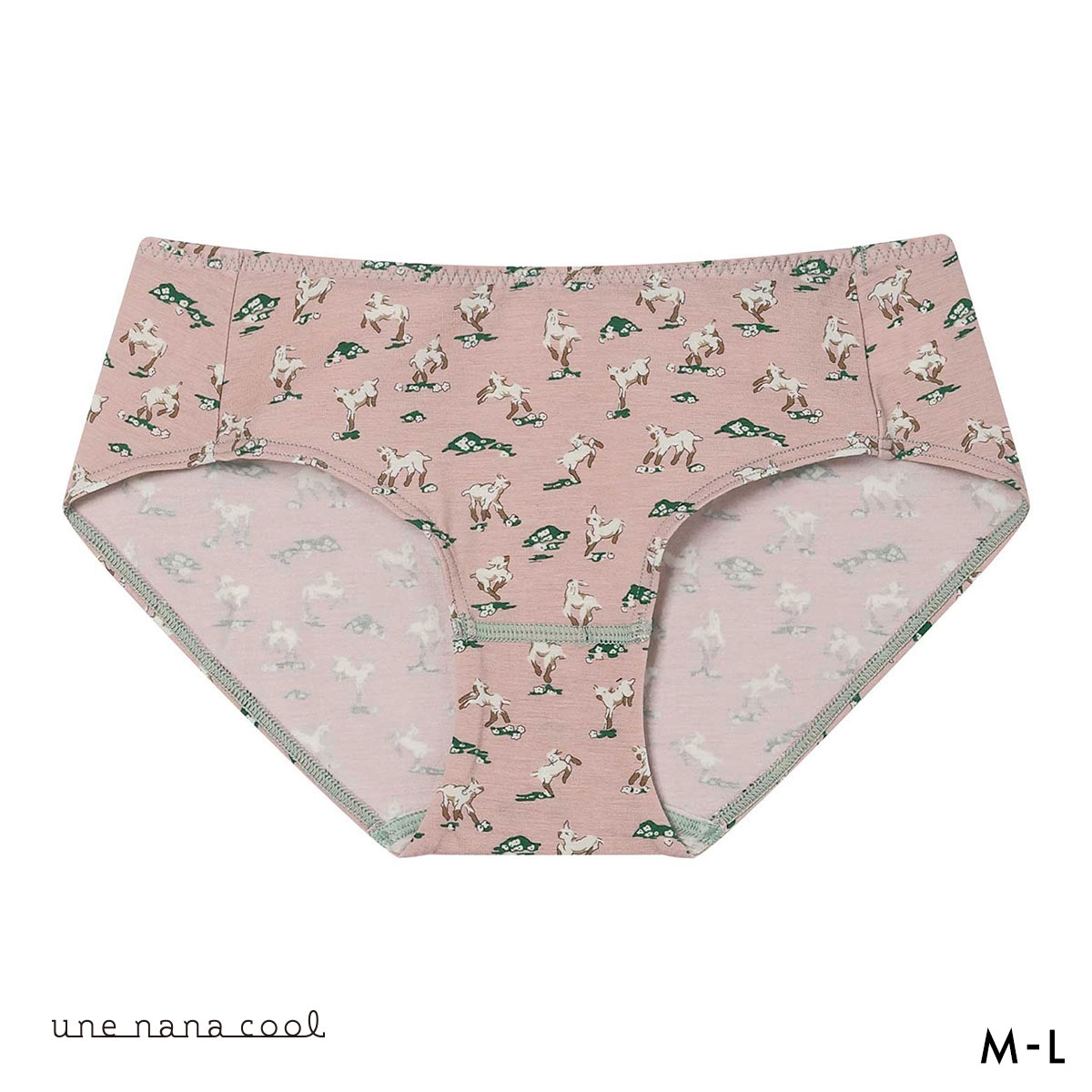 ウンナナクール une nana cool MADE WITH LIBERTY. FABRIC ショーツ 単品(PGY-ピンクグレー-M)