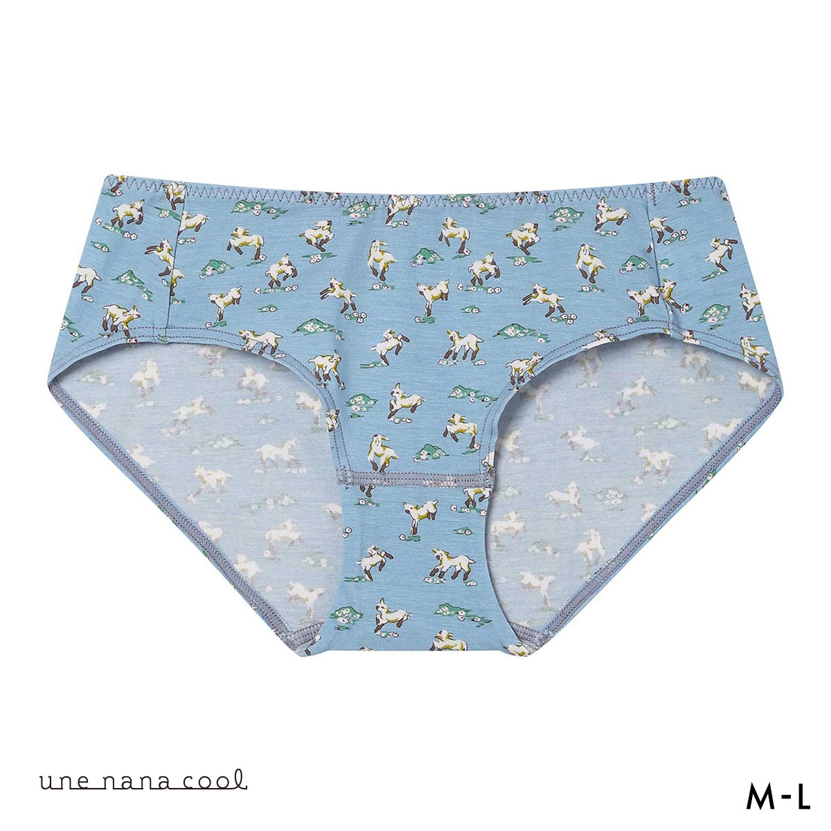 ウンナナクール une nana cool MADE WITH LIBERTY. FABRIC ショーツ 単品(BGY-ブルーグレー-M)