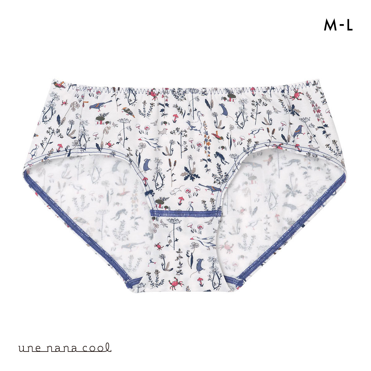 ウンナナクール une nana cool MADE WITH LIBERTY. FABRIC ショーツ 単品(BU-ブルー-M)
