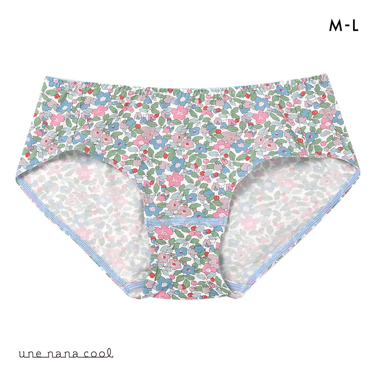 ウンナナクール une nana cool MADE WITH LIBERTY. FABRIC ショーツ 単品(DBU-濃ブルー-M)