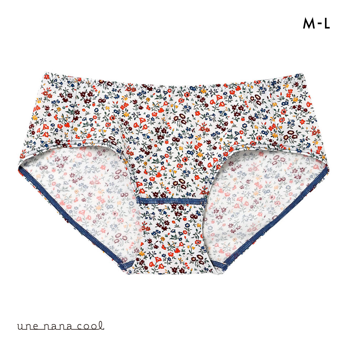 ウンナナクール une nana cool MADE WITH LIBERTY. FABRIC ショーツ 単品(NV-ネイビー-M)