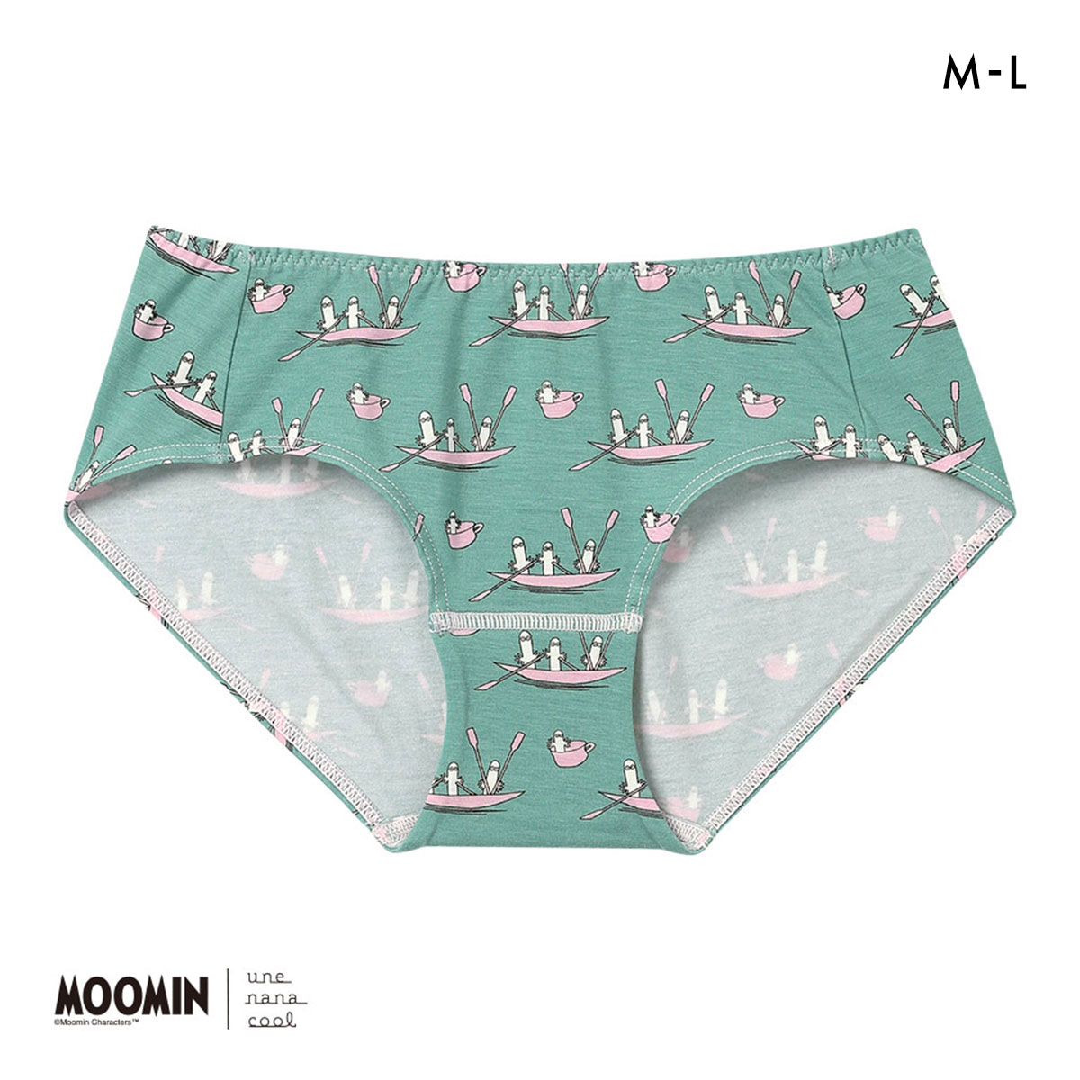 ウンナナクール MOOMIN × une nana cool ショーツ スタンダード ムーミン(ME-メロン-M)
