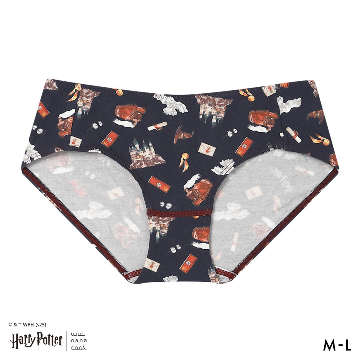 ハリー・ポッター × ウンナナクール Harry Potter ショーツ スタンダード une nana cool(NV-ネイビー-M)