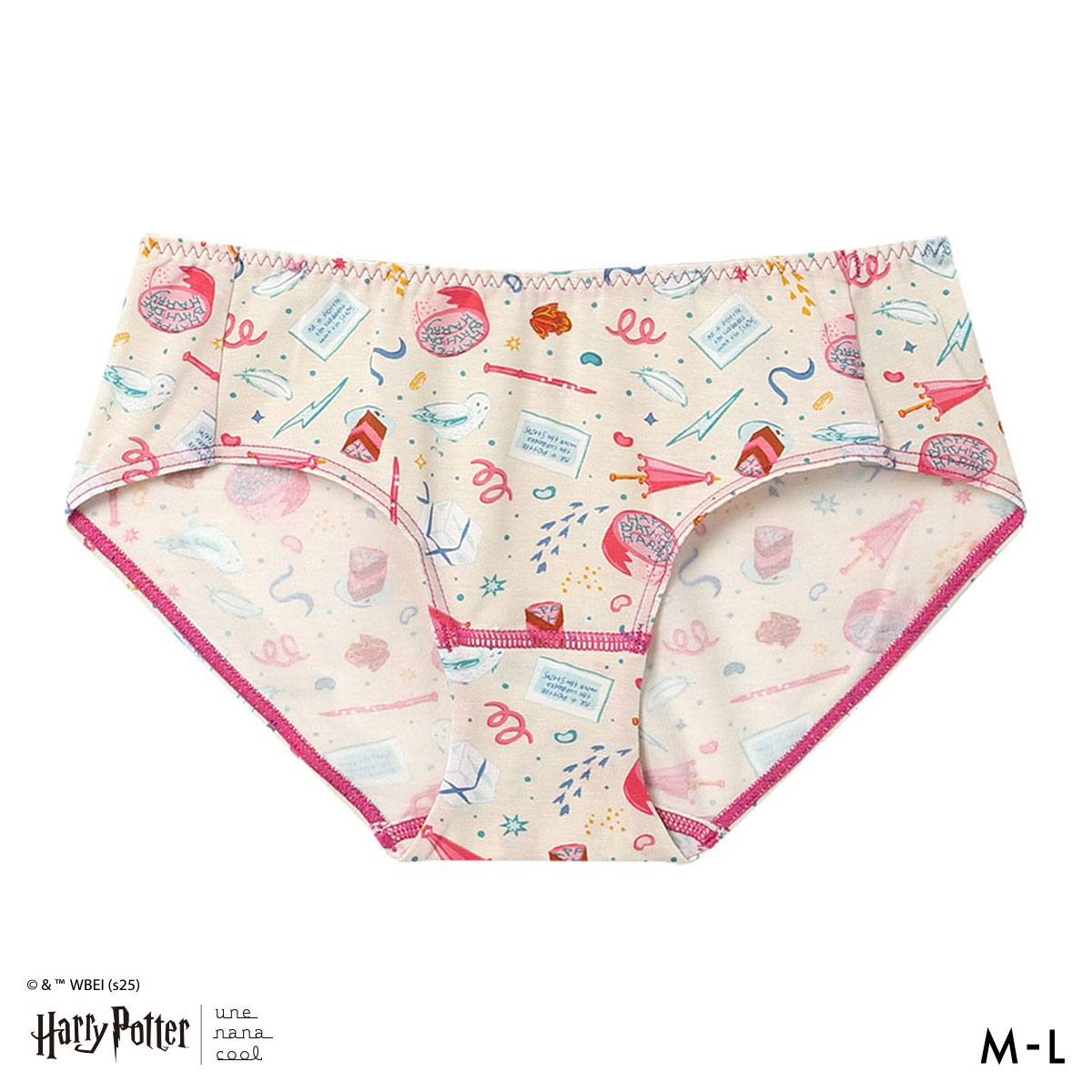 ハリー・ポッター × ウンナナクール Harry Potter ショーツ スタンダード une nana cool(CR-クリーム-M)