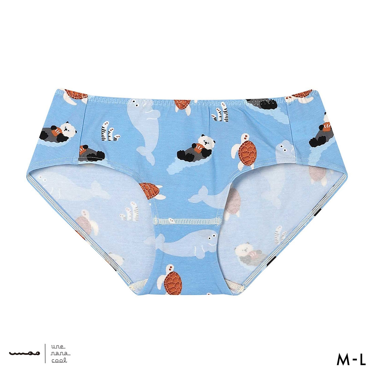 ウンナナクール umao × une nana cool ショーツ 単品(BU-ブルー-M)