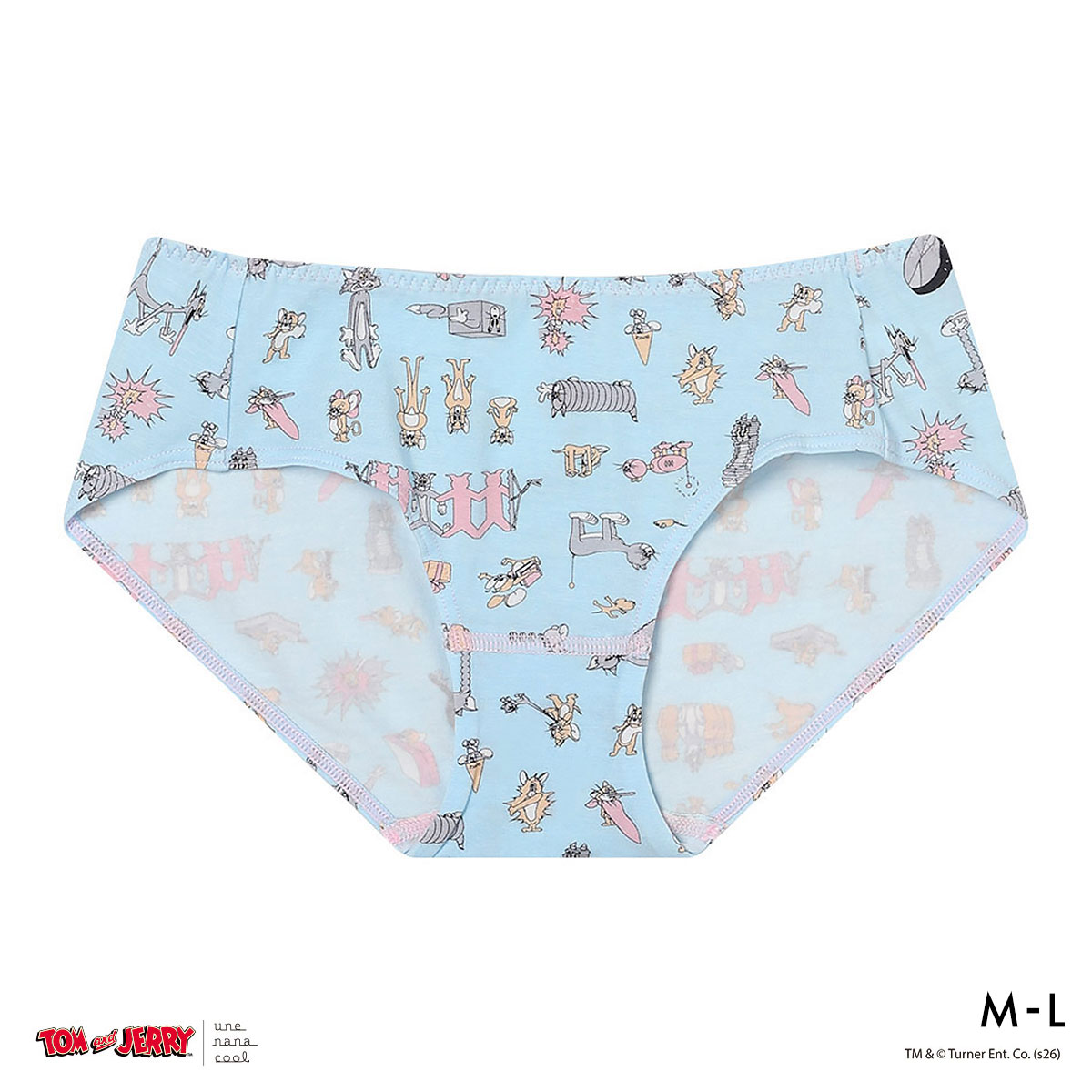 ウンナナクール トムとジェリー × une nana cool ショーツ スタンダード(SX-サックス-M)