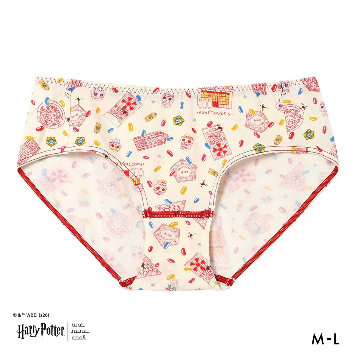 ハリー・ポッター × ウンナナクール Harry Potter ショーツ スタンダード une nana cool(RE-レッド-M)