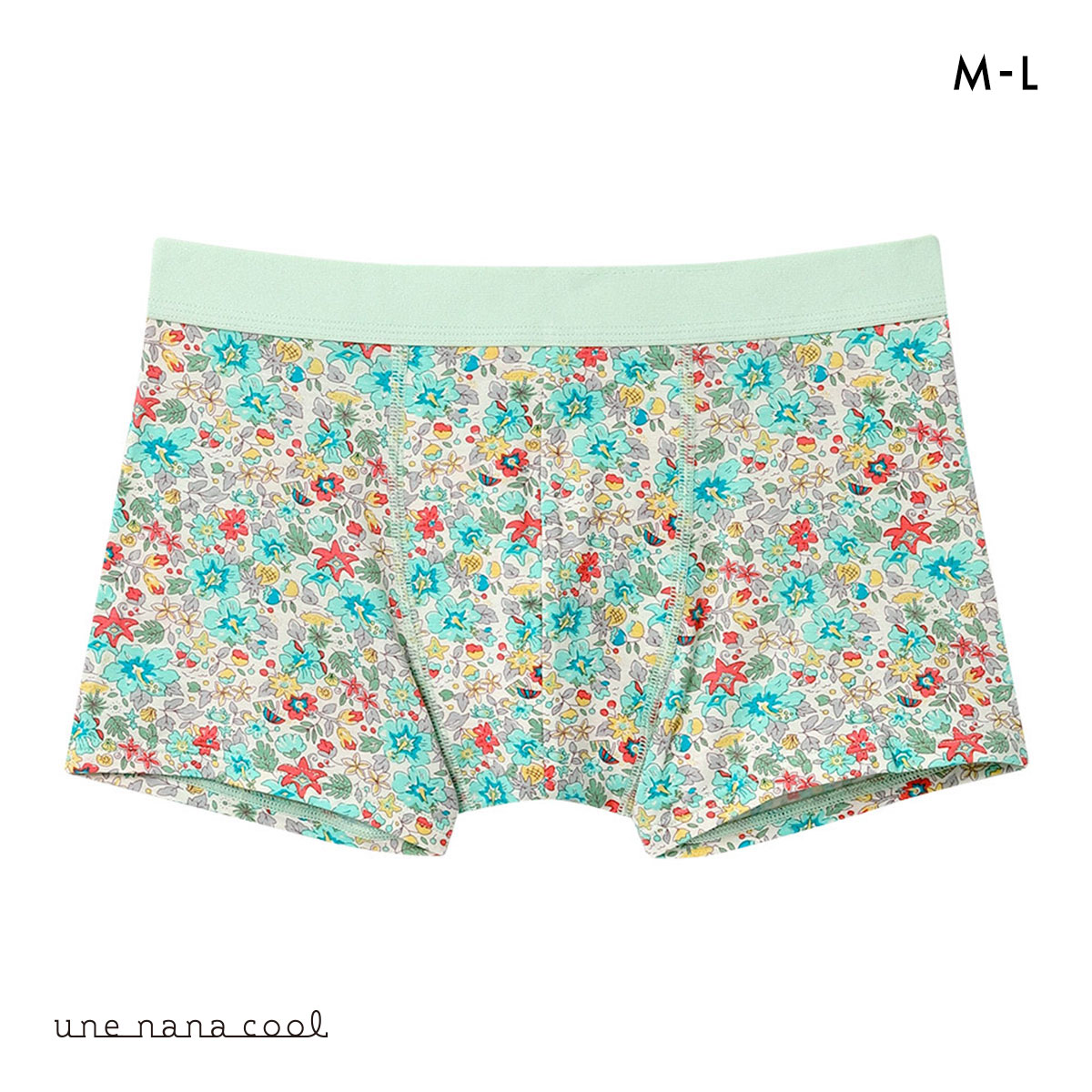 ウンナナクール une nana cool MADE WITH LIBERTY. FABRIC メンズパンツ トランクス 前閉じ(ME-メロン-M)