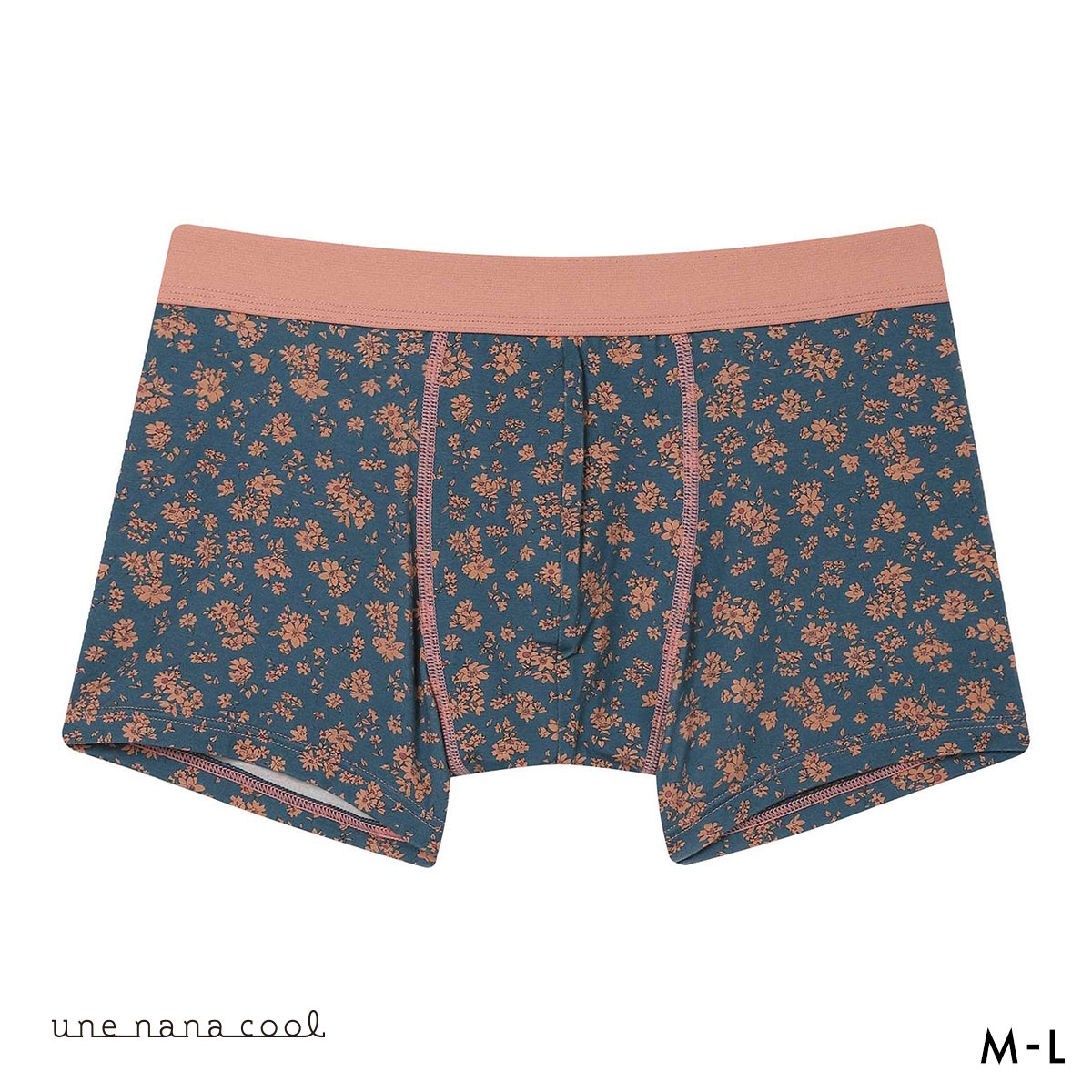 ウンナナクール une nana cool MADE WITH LIBERTY. FABRIC メンズパンツ トランクス 前閉じ(BG-ブルーグリーン-M)