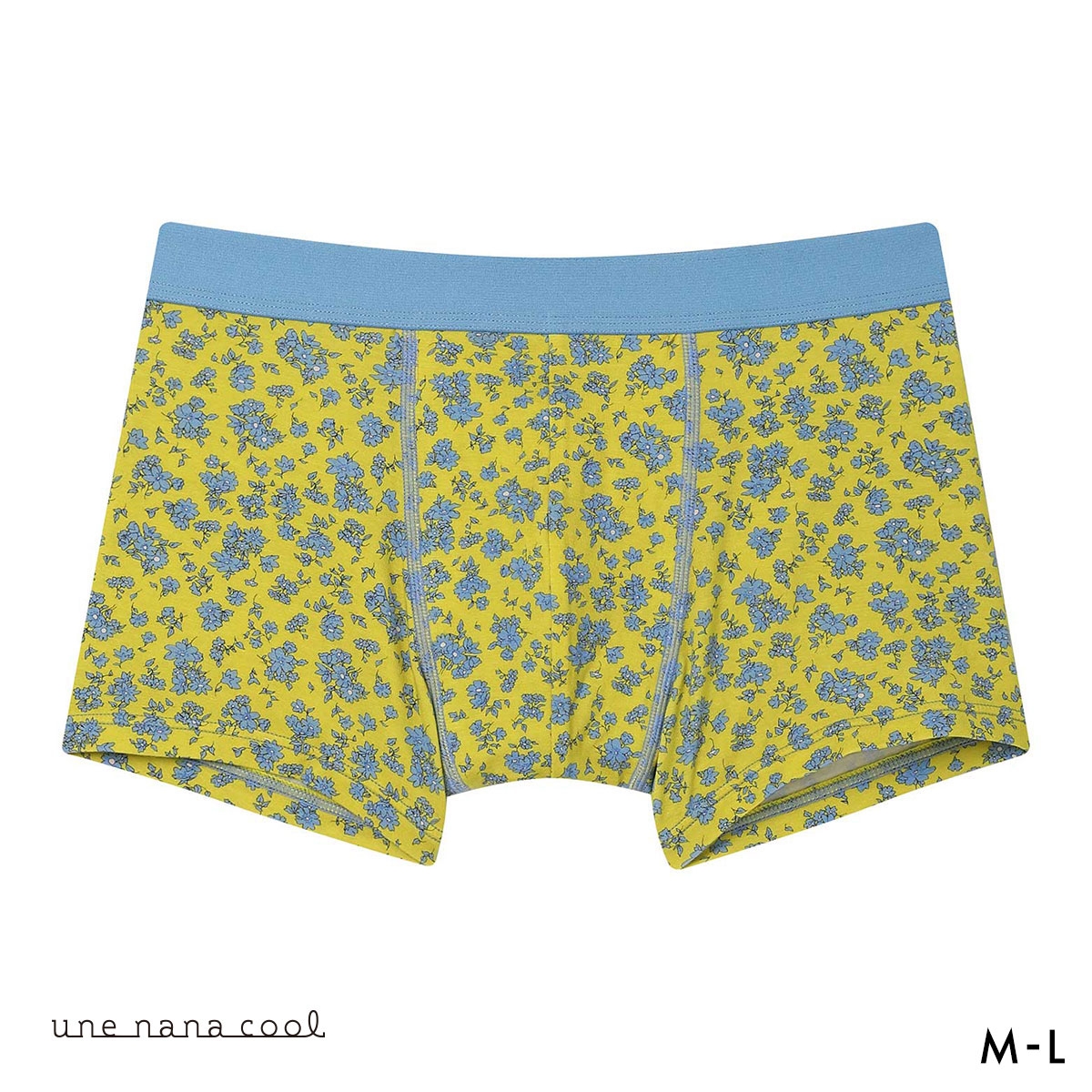 ウンナナクール une nana cool MADE WITH LIBERTY. FABRIC メンズパンツ トランクス 前閉じ(LE-レモン-M)