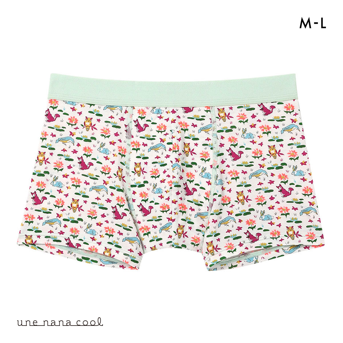 ウンナナクール MADE WITH LIBERTY. FABRIC メンズパンツ トランクス 前閉じ une nana cool(MI-ミント-M)