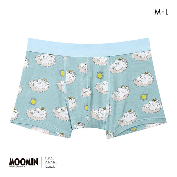 20%OFF【メール便(6)】 ウンナナクール MOOMIN × une nana cool メンズボクサーパンツ ムーミン 前閉じ 20%OFF【メール便(6)】 ウンナナクール MOOMIN × une nana cool メンズボクサーパンツ ムーミン 前閉じ