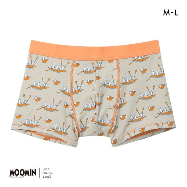ウンナナクール MOOMIN × une nana cool メンズボクサーパンツ ムーミン 前閉じ