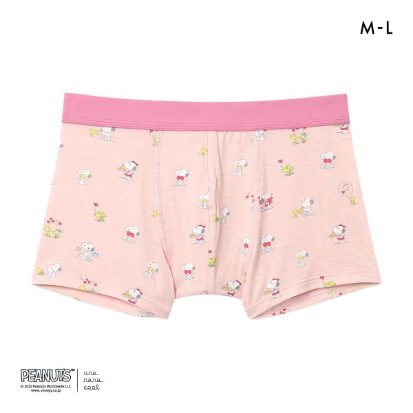 ウンナナクール PEANUTS × une nana cool メンズボクサーパンツ スヌーピー 前閉じ