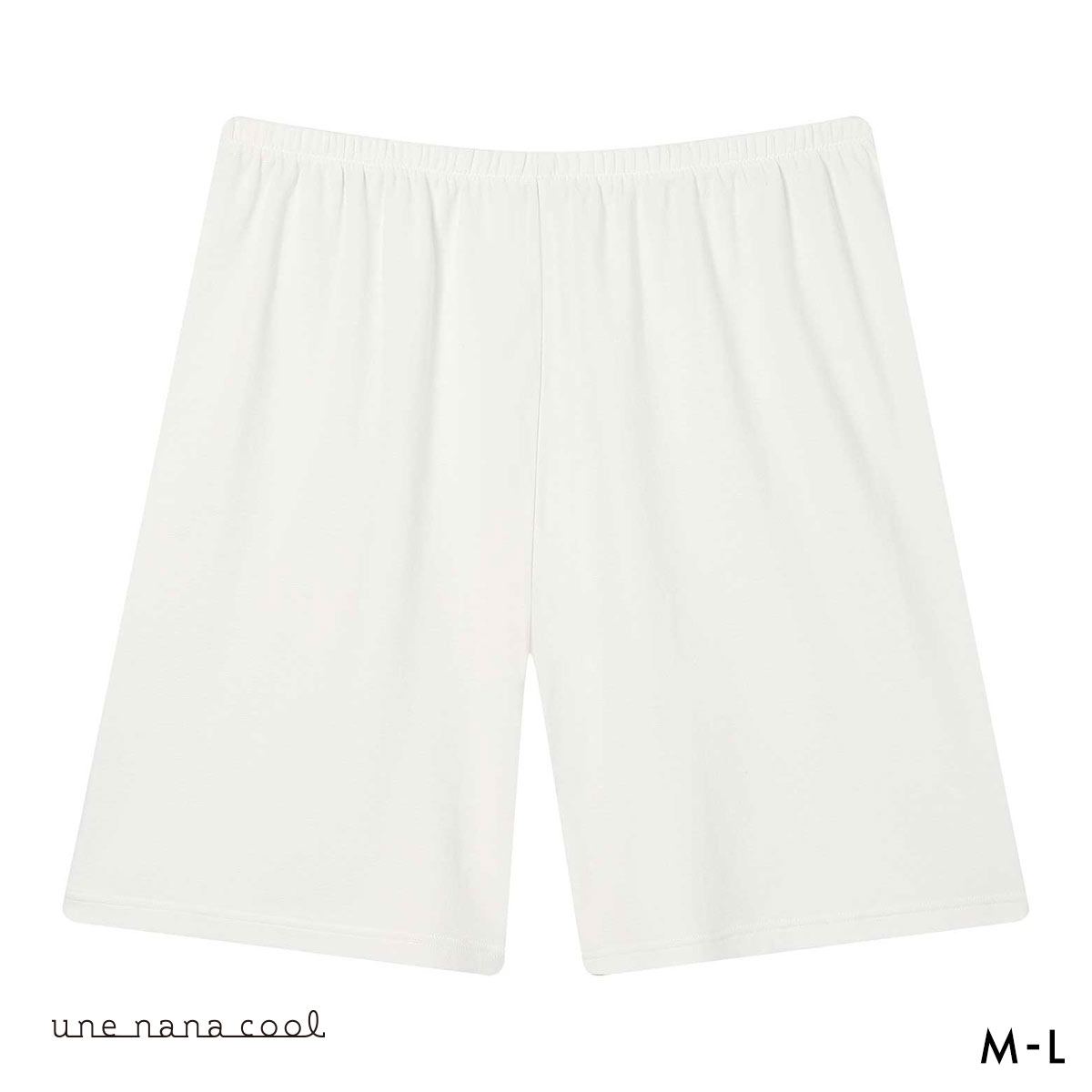 ウンナナクール 綿混 ペチコートパンツ キュロットペチコート 単品 une nana cool(IV-アイボリー-M)