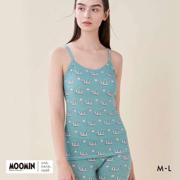 ウンナナクール MOOMIN × une nana cool カップ付きインナー キャミソール ムーミン