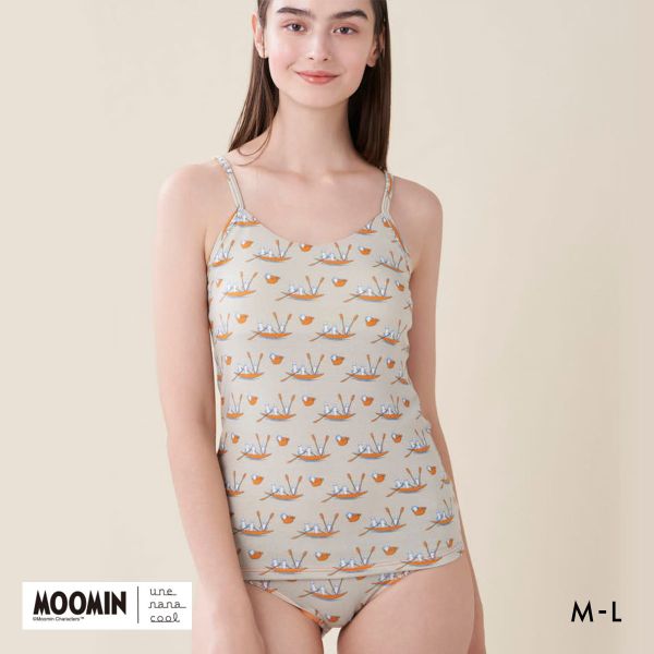 ウンナナクール MOOMIN × une nana cool カップ付きインナー キャミソール ムーミン ウンナナクール MOOMIN × une nana cool カップ付きインナー キャミソール ムーミン