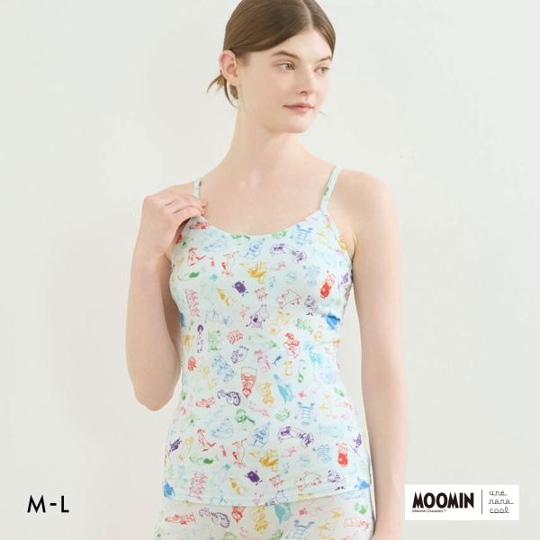 ウンナナクール MOOMIN × une nana cool カップ付きインナー キャミソール ムーミン