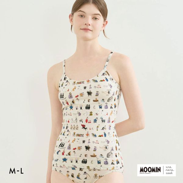 ウンナナクール MOOMIN × une nana cool カップ付きインナー キャミソール ムーミン