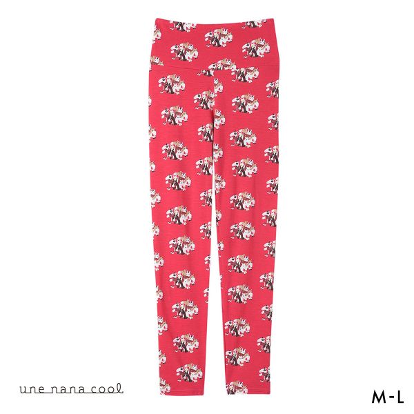 ウンナナクール 2026年お年賀「まるっとうまくいく」 ハラマキ付きレギンス ボトムス 足首丈 une nana cool
