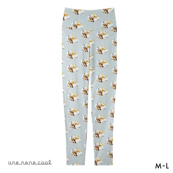 ウンナナクール 2026年お年賀「まるっとうまくいく」 ハラマキ付きレギンス ボトムス 足首丈 une nana cool