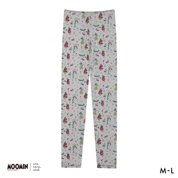 ウンナナクール MOOMIN × une nana cool ハラマキ付きレギンス ボトムス 足首丈 ムーミン