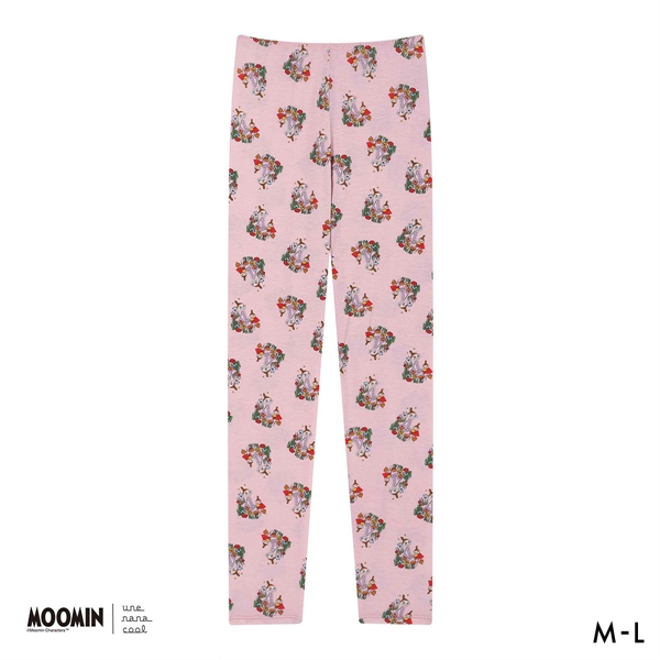 ウンナナクール MOOMIN × une nana cool ハラマキ付きレギンス ボトムス 足首丈 ムーミン