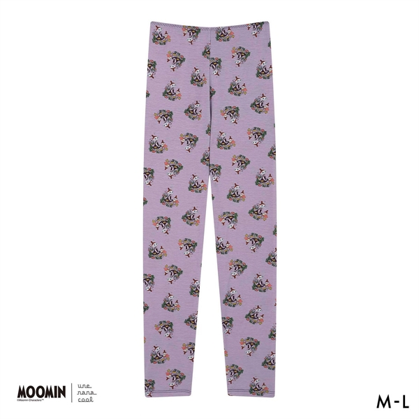 ウンナナクール MOOMIN × une nana cool ハラマキ付きレギンス ボトムス 足首丈 ムーミン