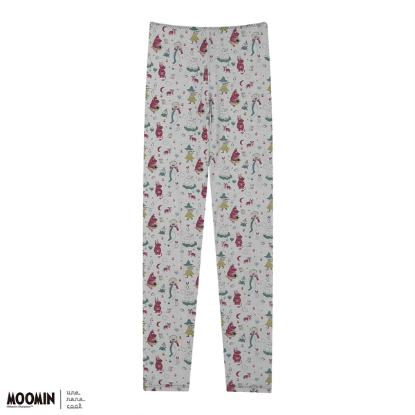 ウンナナクール MOOMIN × une nana cool ハラマキ付きレギンス ボトムス 足首丈 ムーミン