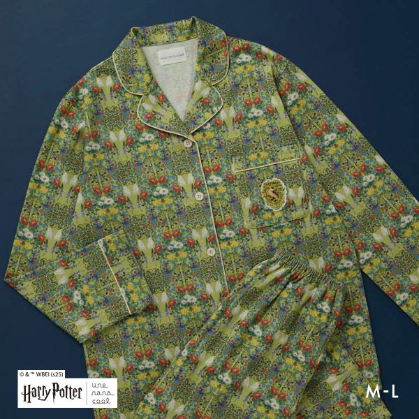 ウンナナクール Harry Potter × une nana cool 綿100％ パジャマ ルームウェア 上下セット ハリー・ポッター