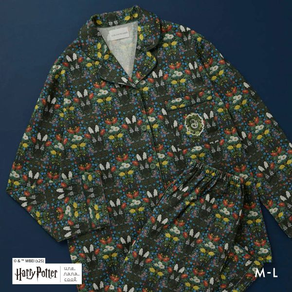ウンナナクール Harry Potter × une nana cool 綿100％ パジャマ ルームウェア 上下セット ハリー・ポッター