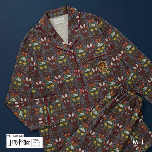 ウンナナクール Harry Potter × une nana cool 綿100％ パジャマ ルームウェア 上下セット ハリー・ポッター